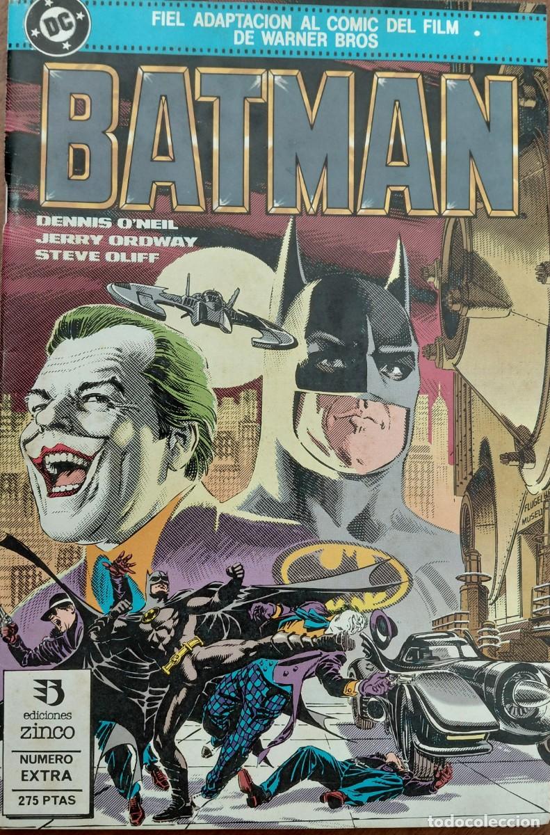C&oacute;mics: BATMAN. ADAPTACI&Oacute;N AL C&Oacute;MIC DEL FILM TOMO EXTRA 68 p&aacute;g. (EDICIONES ZINCO - 1989) 27x16