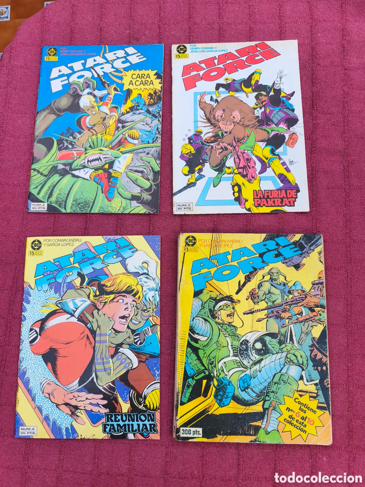 C&oacute;mics: ATARI FORCE 2, ATARI FORCE 3,ATARI FORCE 4, RETAPADO ATARI FORCE DEL NUMERO 6 AL 10, EDICIONES ZINCO