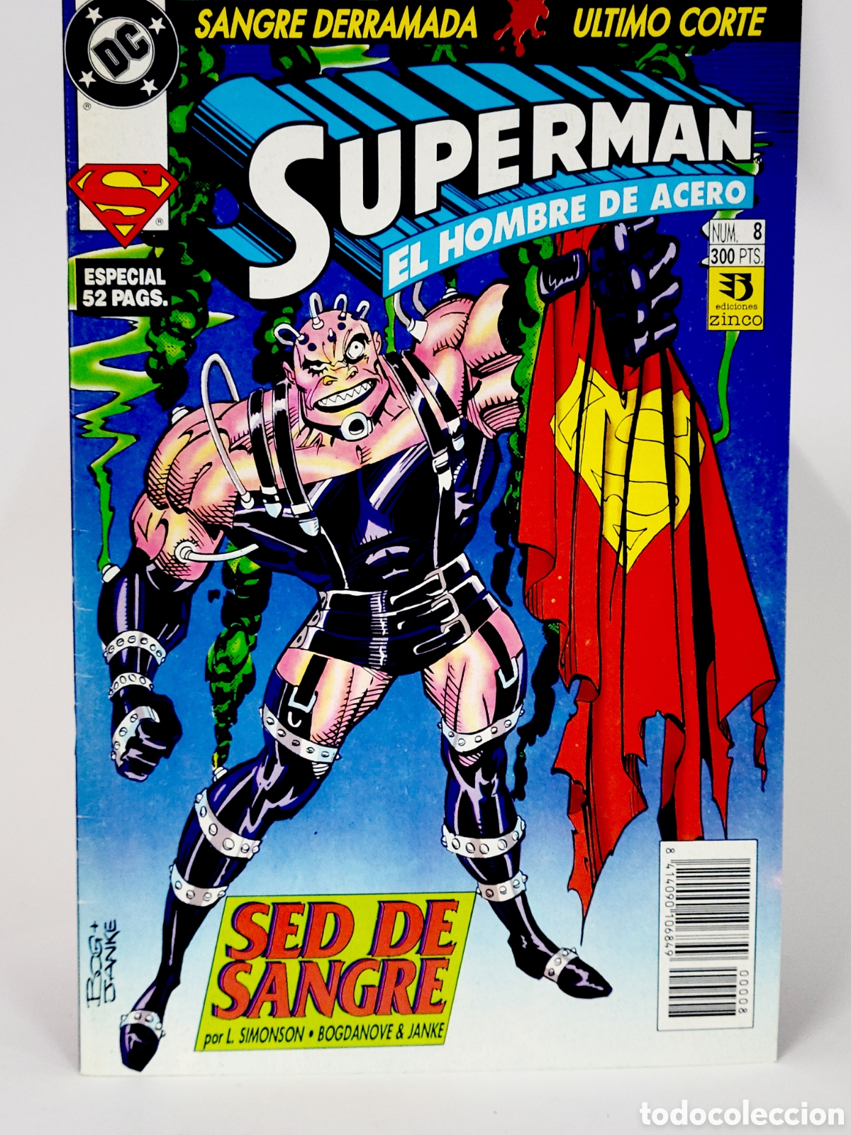 C&oacute;mics: C&Oacute;MIC S&Uacute;PERMAN 8 SED DE SANGRE DC ZINCO GRAPA CASI EXCELENTE ESTADO
