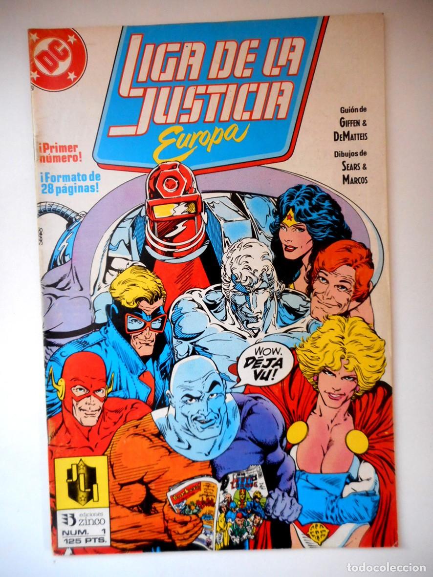 C&oacute;mics: LIGA DE LA JUSTICIA EUROPA N&ordm;1 (ZINCO-1989) KEITH GIFFEN - BART SEARS