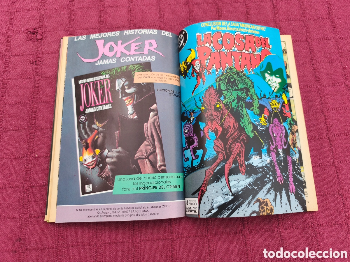 C&oacute;mics: RETAPADO LA COSA DEL PANTANO NUMEROS DEL 9 AL 12 EDITORIAL ZINCO - Foto 13