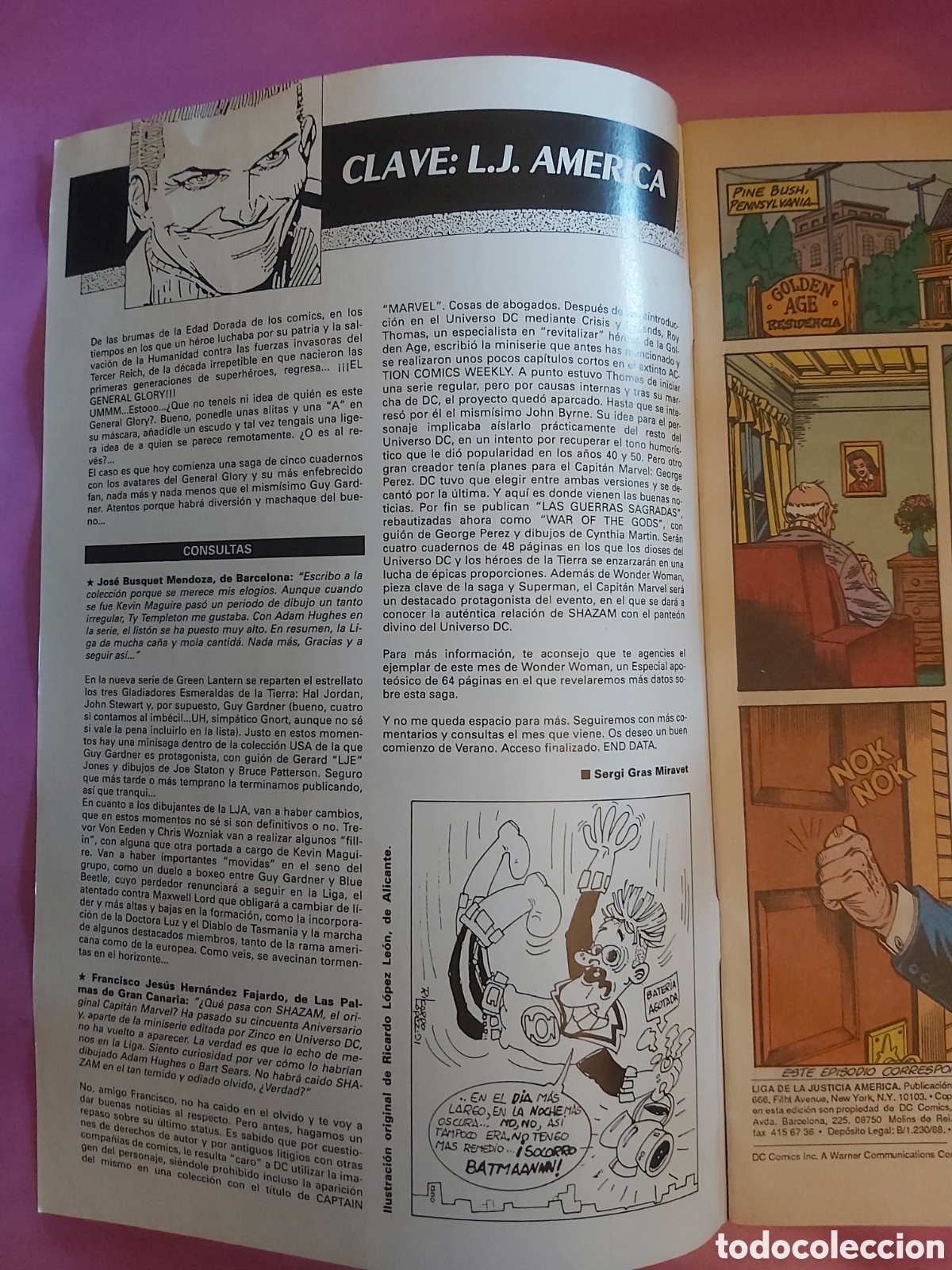 C&oacute;mics: COMIC LA LIGA DE LA JUSTICIA 40 AM&Eacute;RICA DC EDICIONES ZINCO - Foto 3