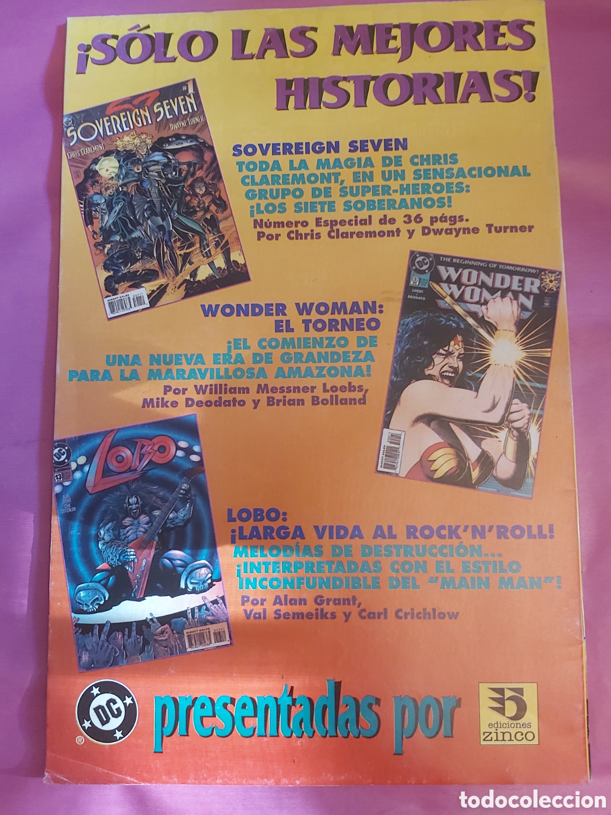 C&oacute;mics: COMIC SOVEREIGN SEVEN 1 DC EDICIONES ZINCO - Foto 2