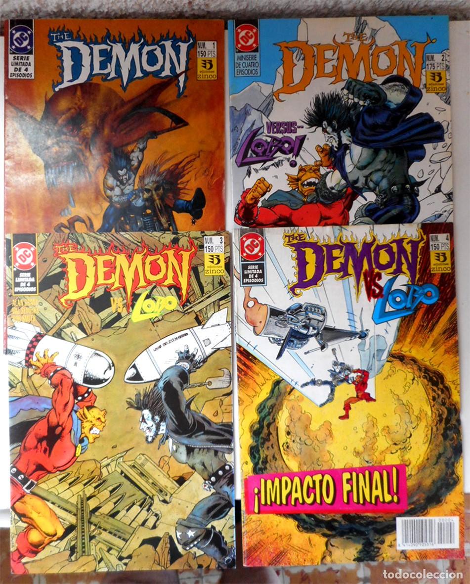 C&oacute;mics: THE DEMON CONTRA LOBO -SERIE 4 N&Uacute;MEROS COMPLETA- (ZINCO-1992) ALAN GRANT - VAL SEMEIKS