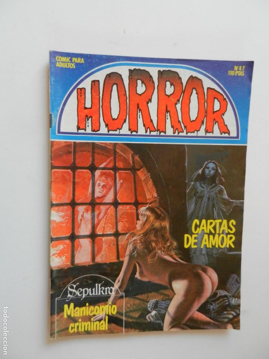 C&oacute;mics: HORROR N&ordm; 47- CARTAS DE AMOR - MANICOMIO CRIMINAL - COMIC PARA ADULTOS - ZINCO 1984