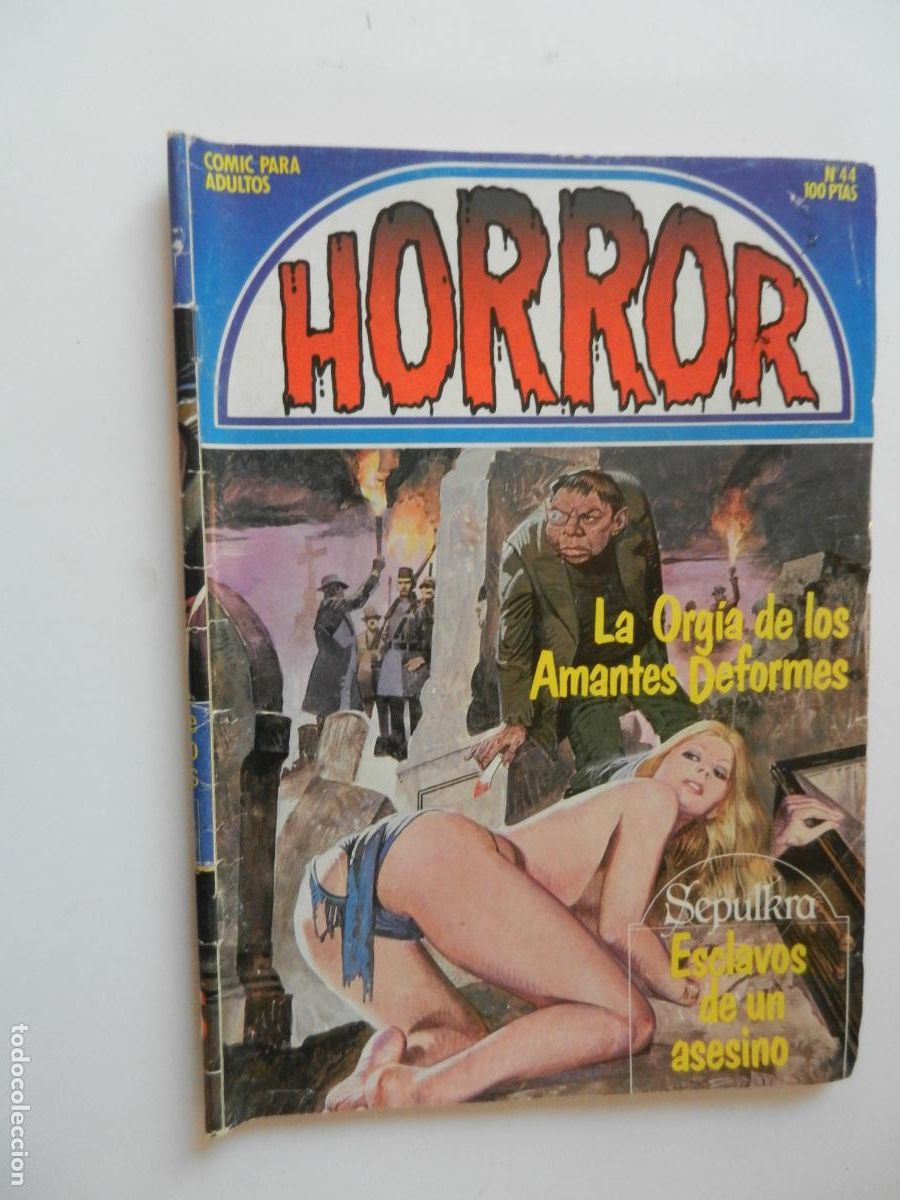 C&oacute;mics: HORROR N&ordm; 44- LA ORGIA DE LOS AMANTES DEFORMES - ESCLAVOS DE UN ASESINO - COMIC PARA ADULTOS - ZINCO