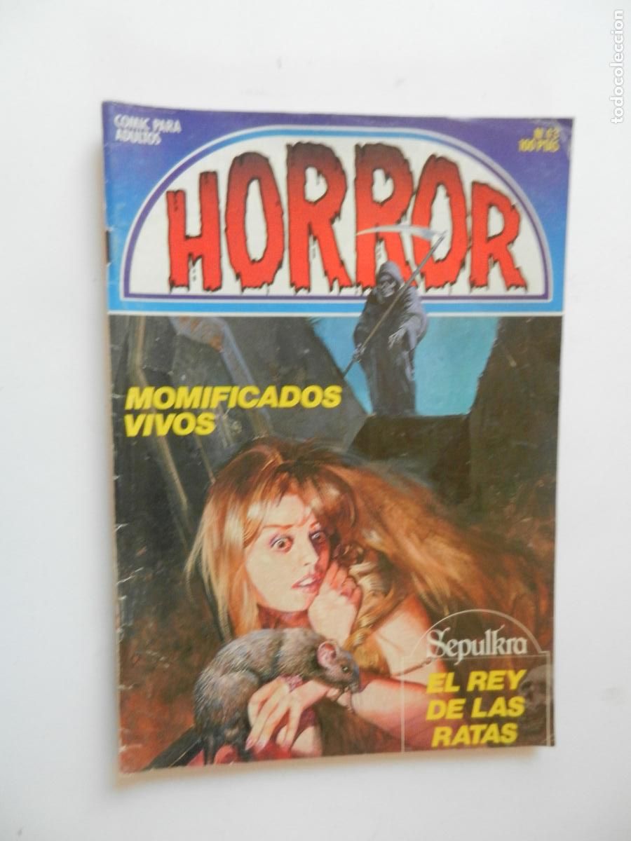C&oacute;mics: HORROR N&ordm; 43- MOMIFICADOS VIVOS - EL REY DE LAS RATAS - COMIC PARA ADULTOS - ZINCO 1984