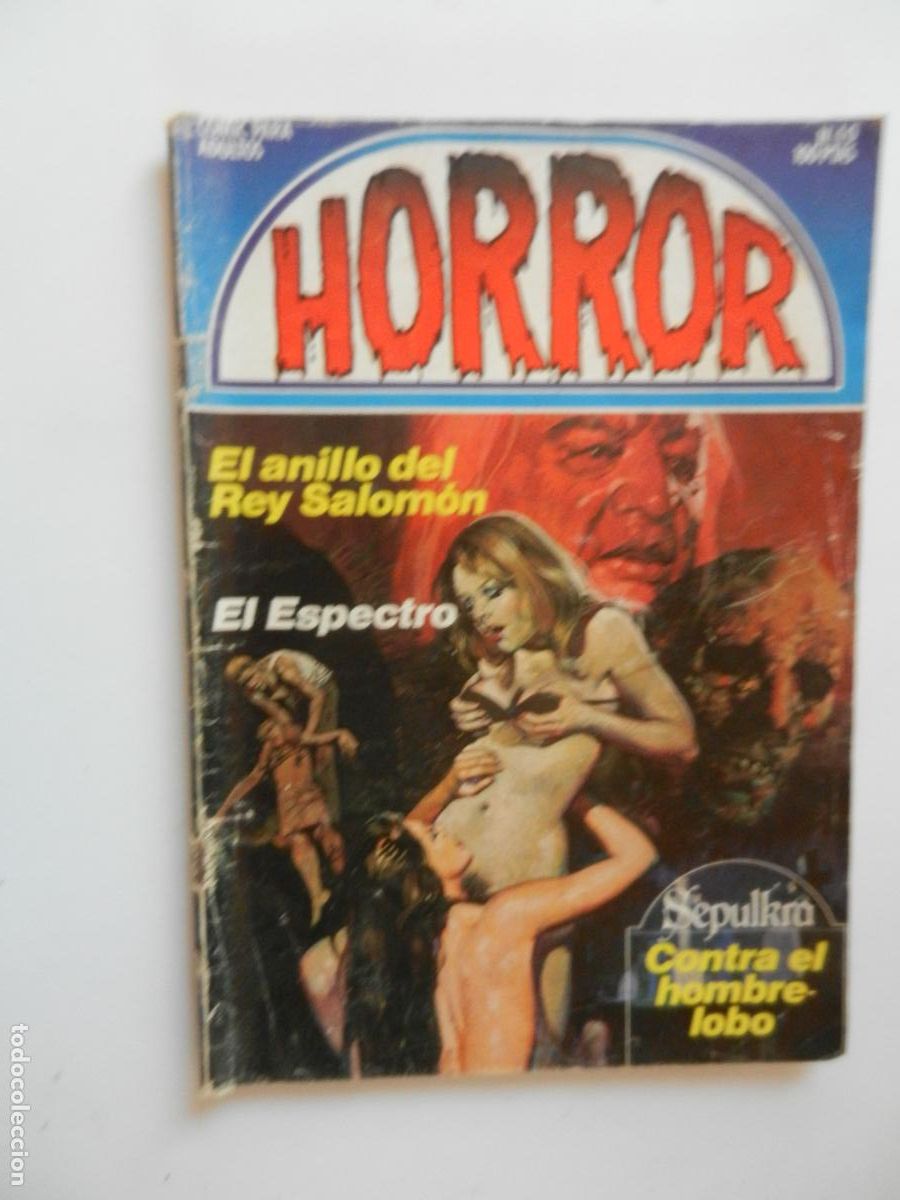 C&oacute;mics: HORROR N&ordm; 40- EL ANILLO DEL REY SALOMON - EL ESPECTRO -CONTRA EL HOMBRE - COMIC PARA ADULTOS - ZINCO