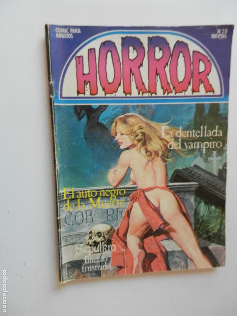 C&oacute;mics: HORROR N&ordm; 38- LA DENTELLADA DEL VAMPIRO- INTENTO FRUSTADO - EL AU - COMIC PARA ADULTOS - ZINCO 1984