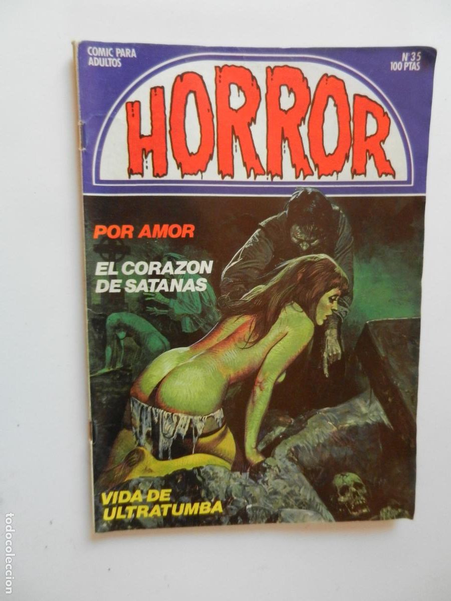 C&oacute;mics: HORROR N&ordm; 35- POR AMOR- EL CORAZON DE SATANAS - VIDA DE ULTRATU - COMIC PARA ADULTOS - ZINCO 1984