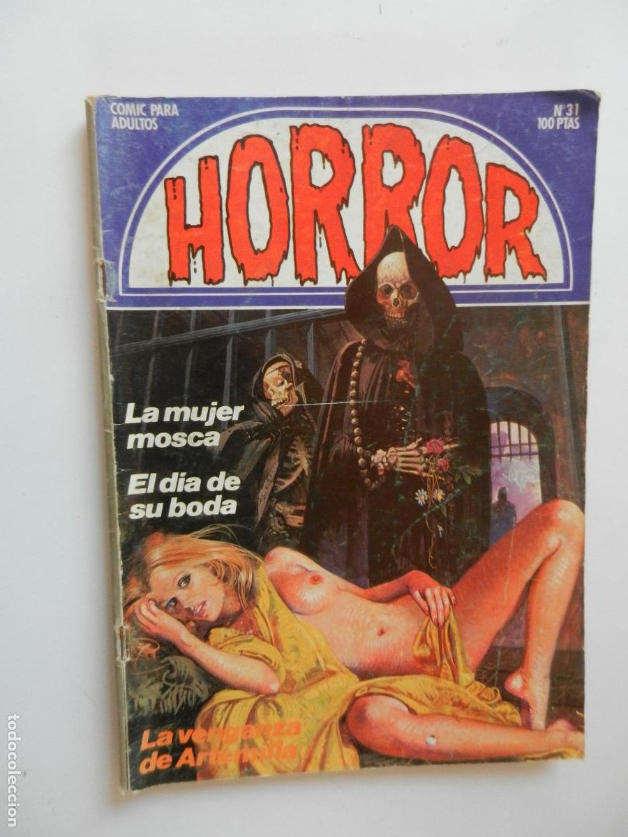 C&oacute;mics: HORROR N&ordm; 31- LA MUJER MOSCA - EL DIA DE SU BODA - LA VENGANZA DE A - COMIC PARA ADULTOS - ZINCO 198