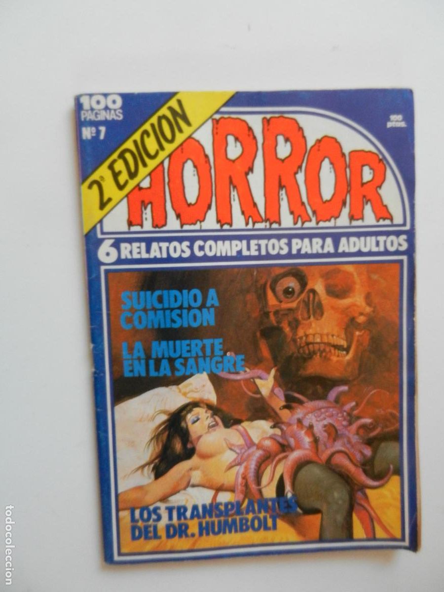 C&oacute;mics: HORROR N&ordm; 7- 6 RELATOS COMPLETOS - SUICIDIO A COMISION - LA MUERT - COMIC PARA ADULTOS - ZINCO 1983