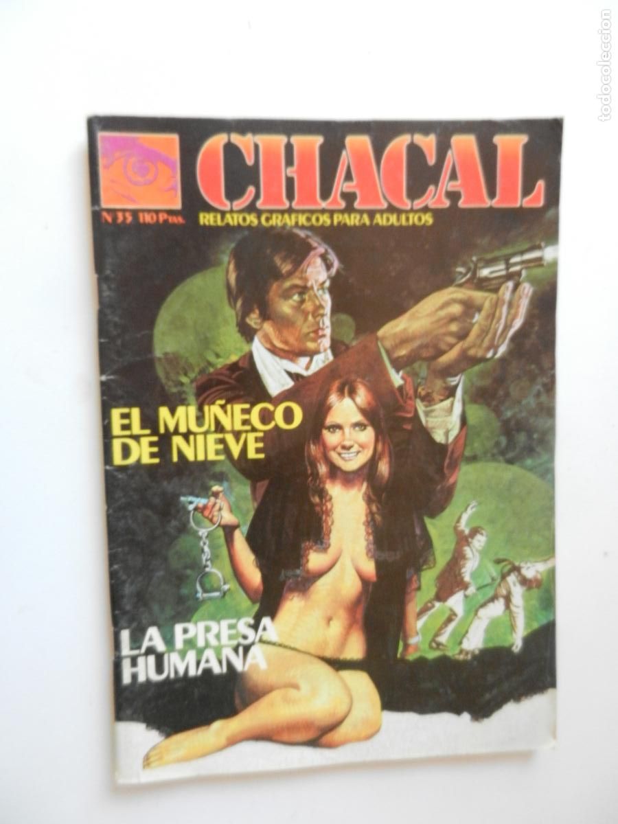 C&oacute;mics: CHACAL N&ordm; 35 - EL MU&Ntilde;ECO DE NIEVE - LA PRESA HUMANA - ED ZINCO -1985- PARA ADULTOS