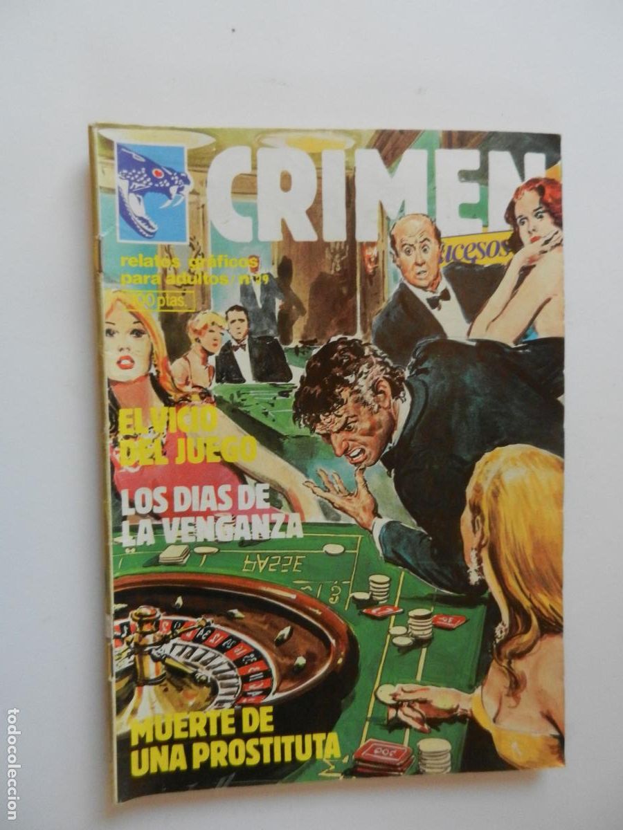 C&oacute;mics: CRIMEN N&ordm; 9 - EL VICIO DEL JUEGO - LOS DIAS DE VENGANZA- MUERTE DE UNA PROSTITUTA - ZINCO 1984