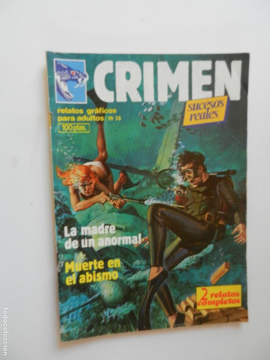 C&oacute;mics: CRIMEN N&ordm; 35- LA MADRE DE UN ANORMAL - MUERTE EN EL ABISMO - ZINCO 1984- RELATOS GRAFICOS