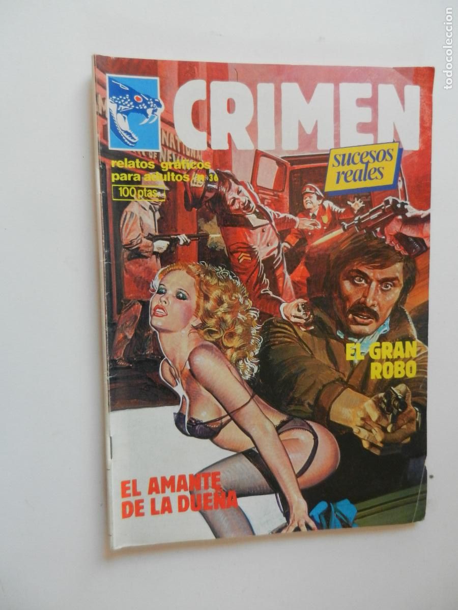 C&oacute;mics: CRIMEN N&ordm; 36- EL GRAN ROBO - EL AMANTE DE LA DUE&Ntilde;A - COMICS ZINCO - RELATOS GRAFICOS