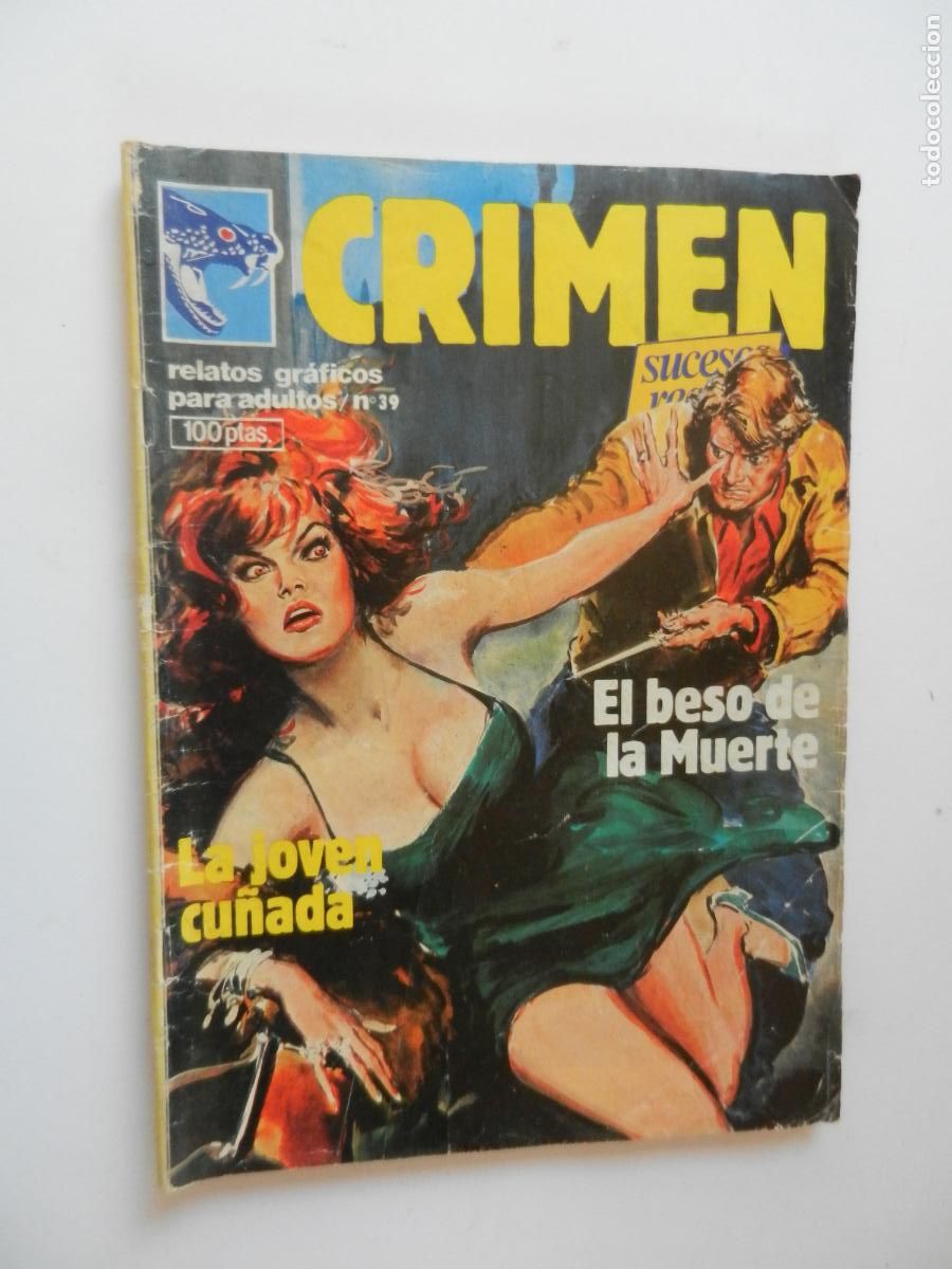 C&oacute;mics: CRIMEN N&ordm; EL BESO DE LA MUERTE - LA JOVEN CU&Ntilde;ADA -1985 COMICS ZINCO - RELATOS GRAFICOS