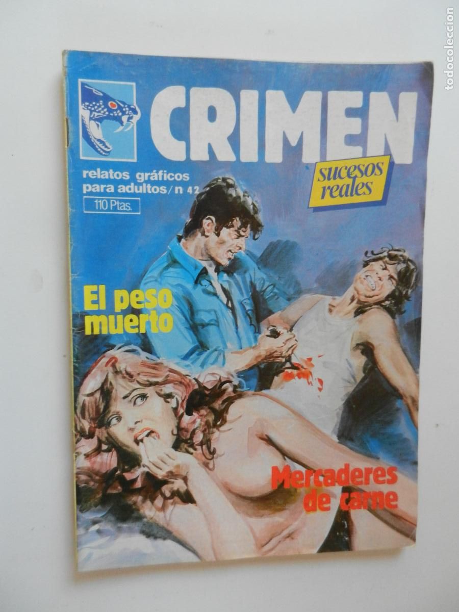 C&oacute;mics: CRIMEN N&ordm; 42- EL PESO MUERTO- MERCADERES DE CARNE -1985 COMICS ZINCO - RELATOS GRAFICOS