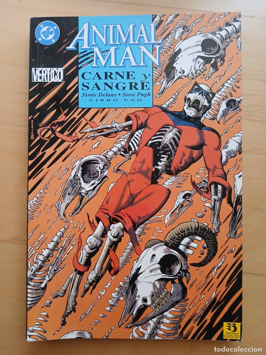 C&oacute;mics: ANIMAL MAN &ndash; CARNE Y SANGRE &ndash; COMPLETA 1-2-3 &ndash; JAMIE DELANO &ndash; ZINCO &ndash; PRESTIGE