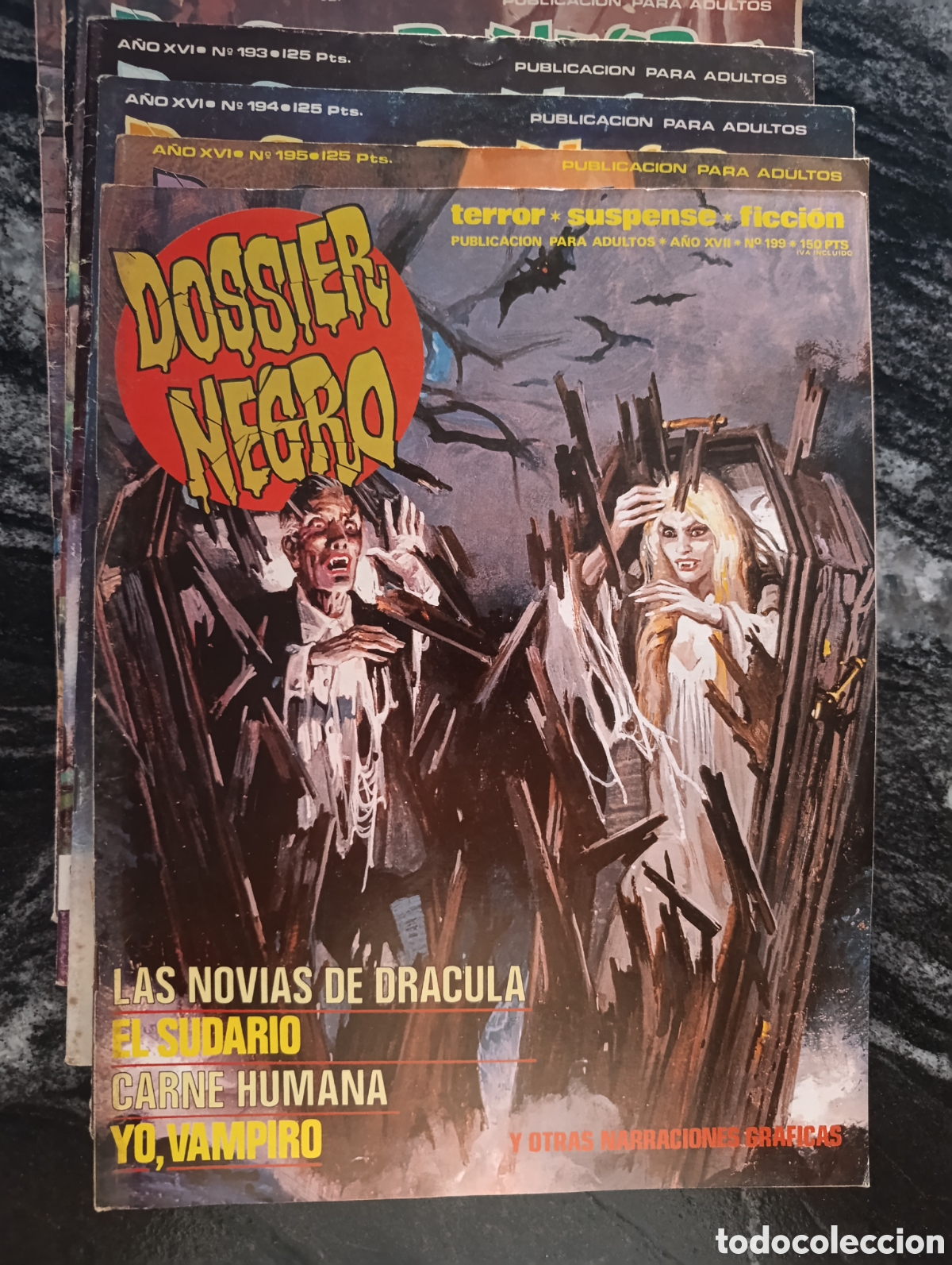 C&oacute;mics: DOSSIER NEGRO. Lote 8 numeros - Foto 2