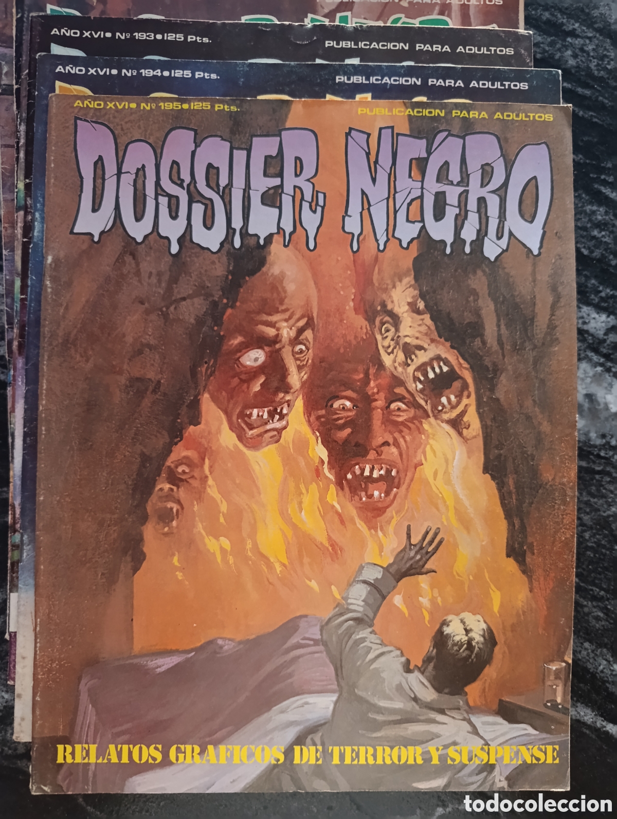 C&oacute;mics: DOSSIER NEGRO. Lote 8 numeros - Foto 3