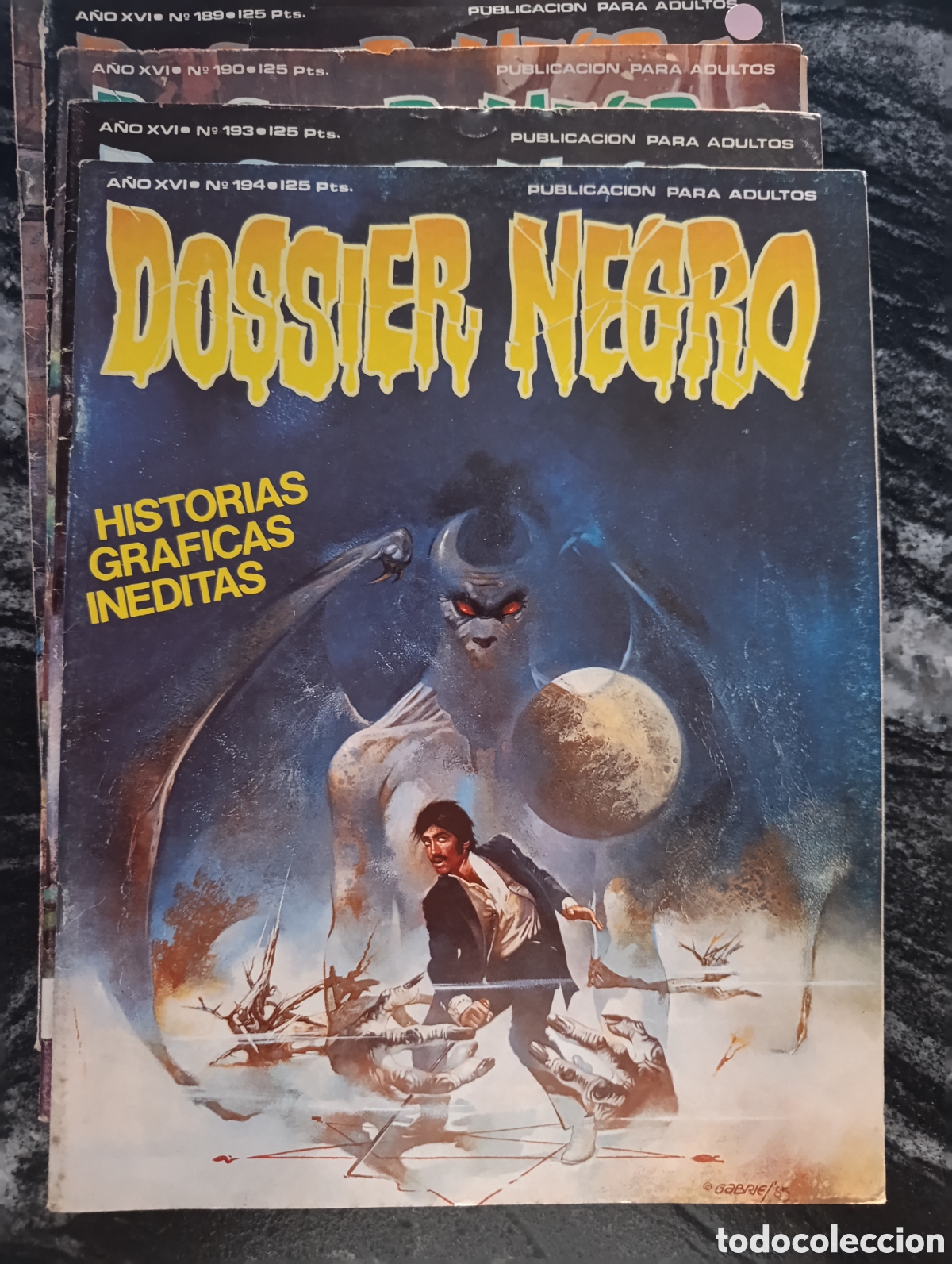 C&oacute;mics: DOSSIER NEGRO. Lote 8 numeros - Foto 4