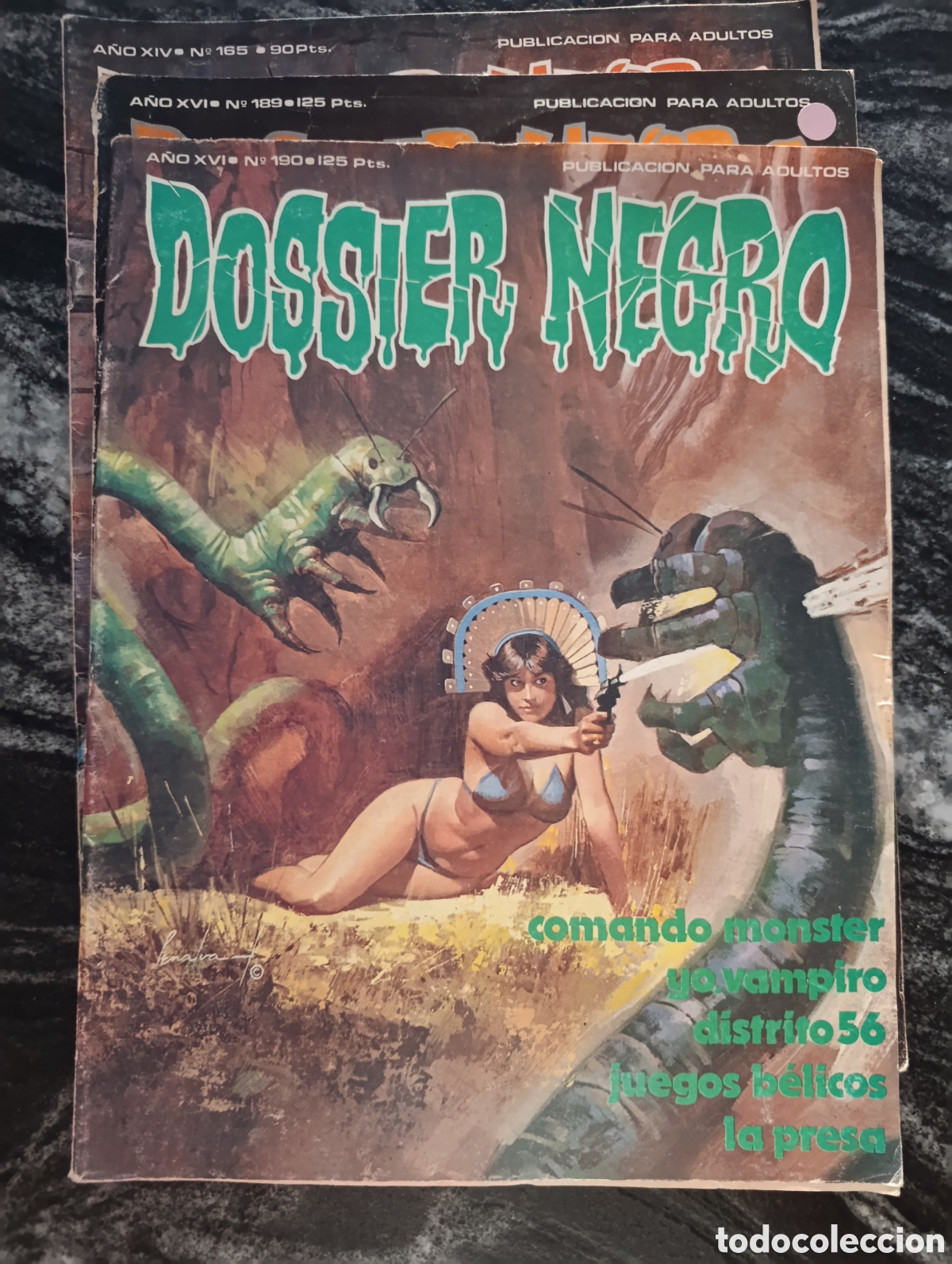 C&oacute;mics: DOSSIER NEGRO. Lote 8 numeros - Foto 6