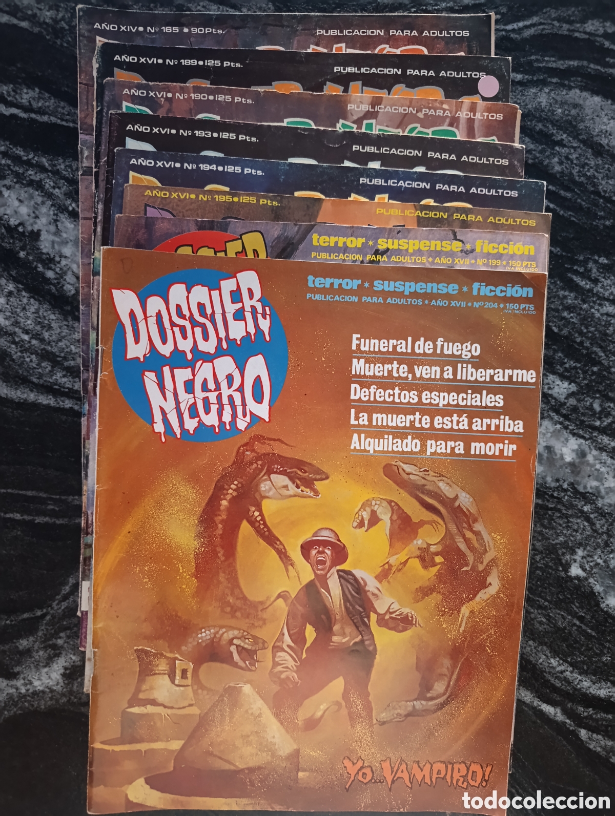 C&oacute;mics: DOSSIER NEGRO. Lote 8 numeros - Foto 1