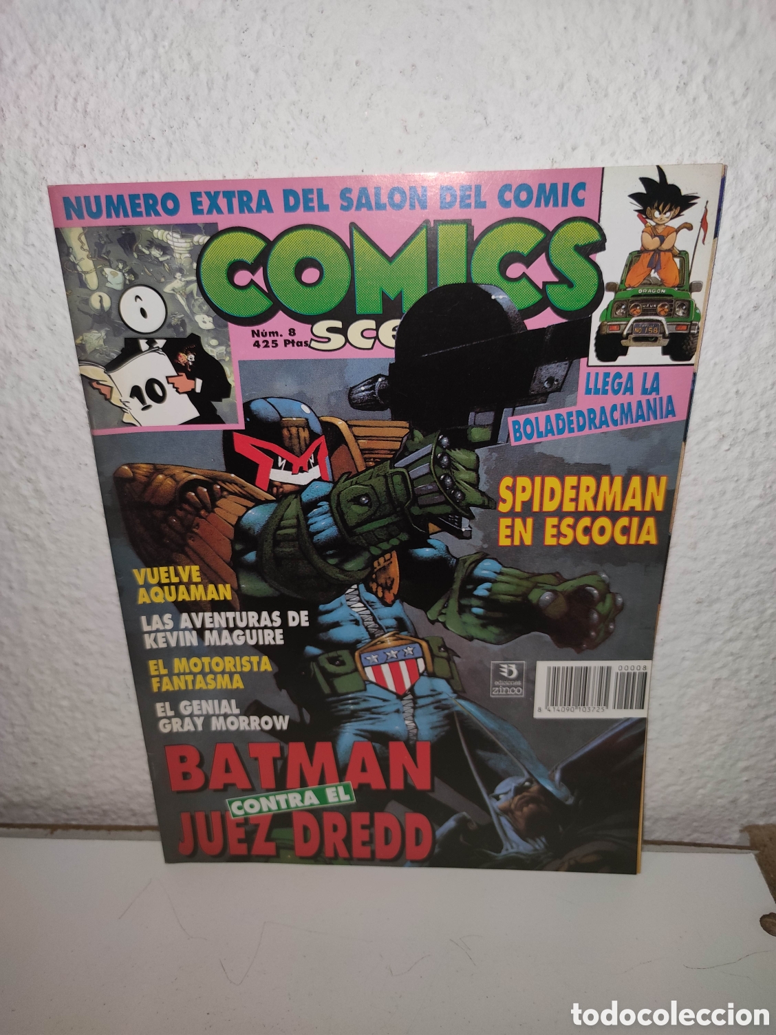 C&oacute;mics: Revista - Comics Scene 8 - Zinco - Batman vs Juez Dredd, Spiderman, Maguire, Motorista Fantasma