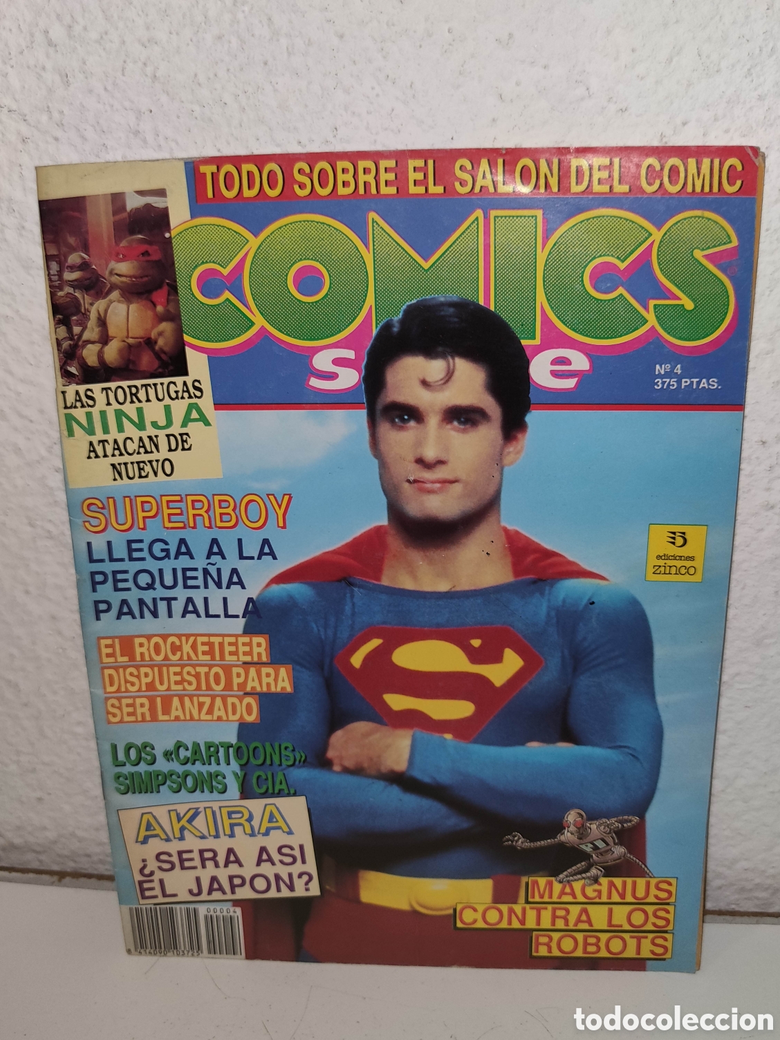 C&oacute;mics: Revista - Comics Scene 4 - Zinco - Superboy, Tortugas ninja, Akira, Rocketeer, Cartoons