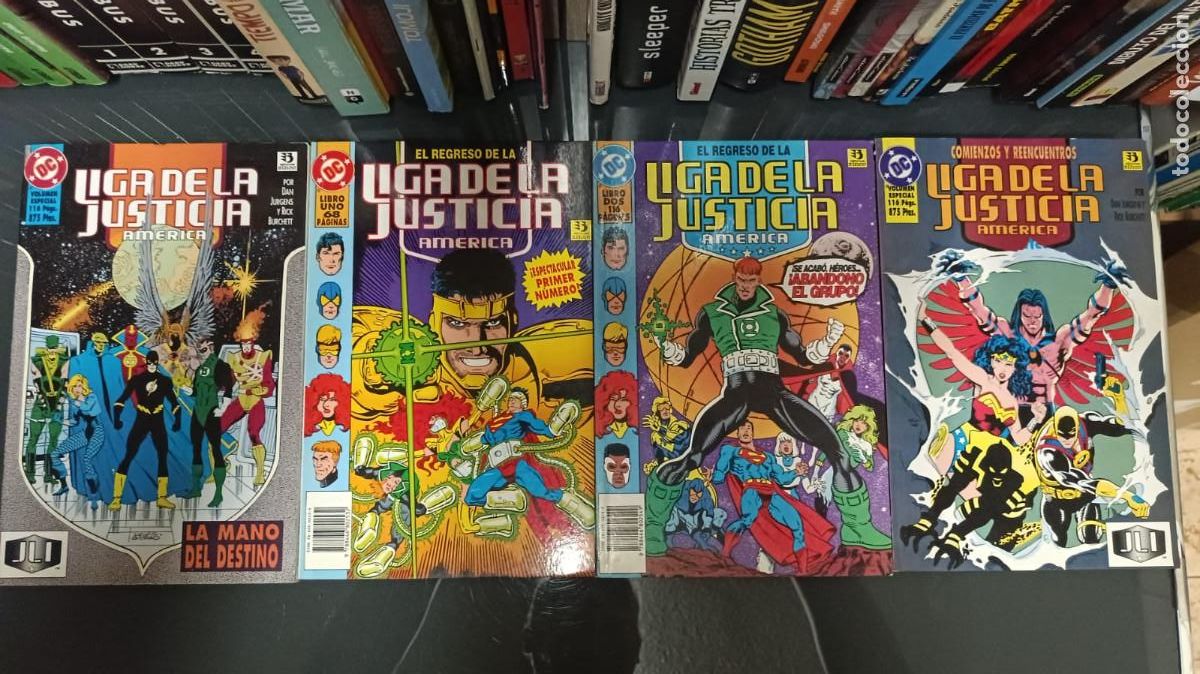 C&oacute;mics: EL REGRESO DE LA LIGA DE LA JUSTICIA AM&Eacute;RICA &ndash; COLECCI&Oacute;N ZINCO &ndash; 4 TOMOS