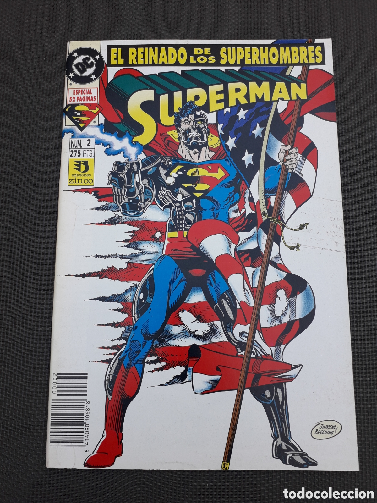 C&oacute;mics: SUPERMAN N&Uacute;MERO 2. EL REINADO DE LOS SUPERHOMBRES. EXCELENTE ESTADO