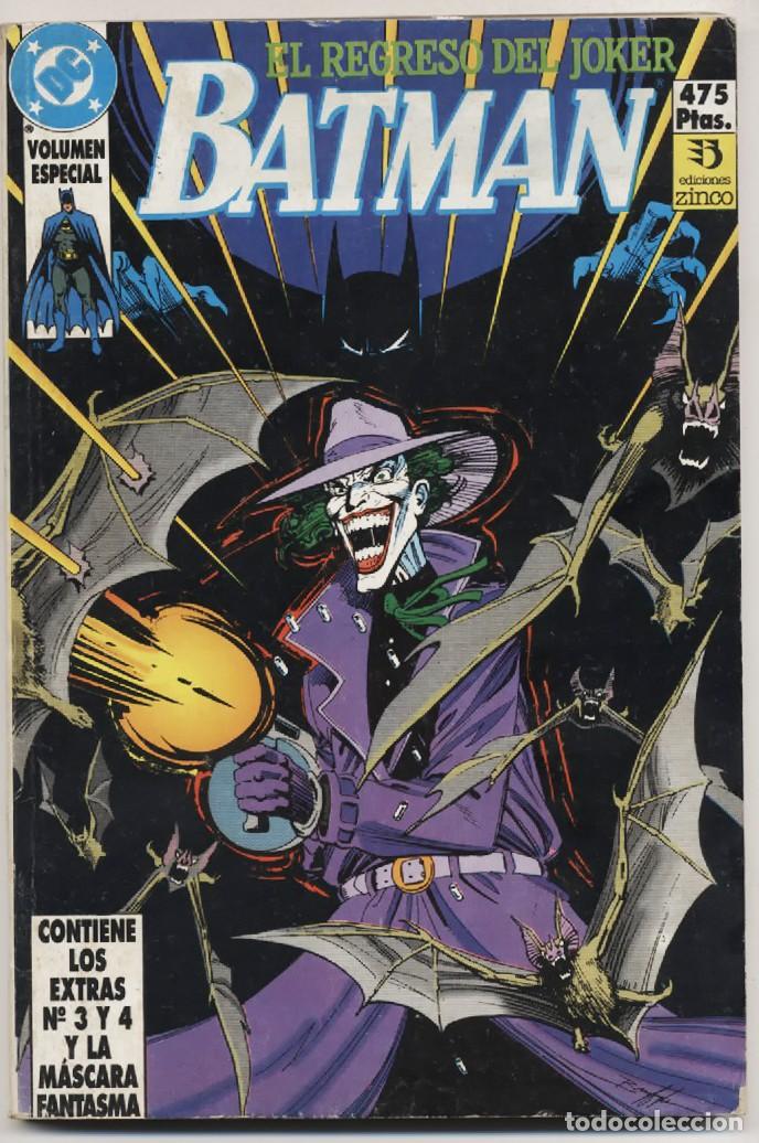 Fumetti: VOLUMEN ESPECIAL BATMAN REGRESO DE JOKER ZINCO DC CONTIENE EXTRAS 3 - 4 - MASCARA FANTASMA 1991