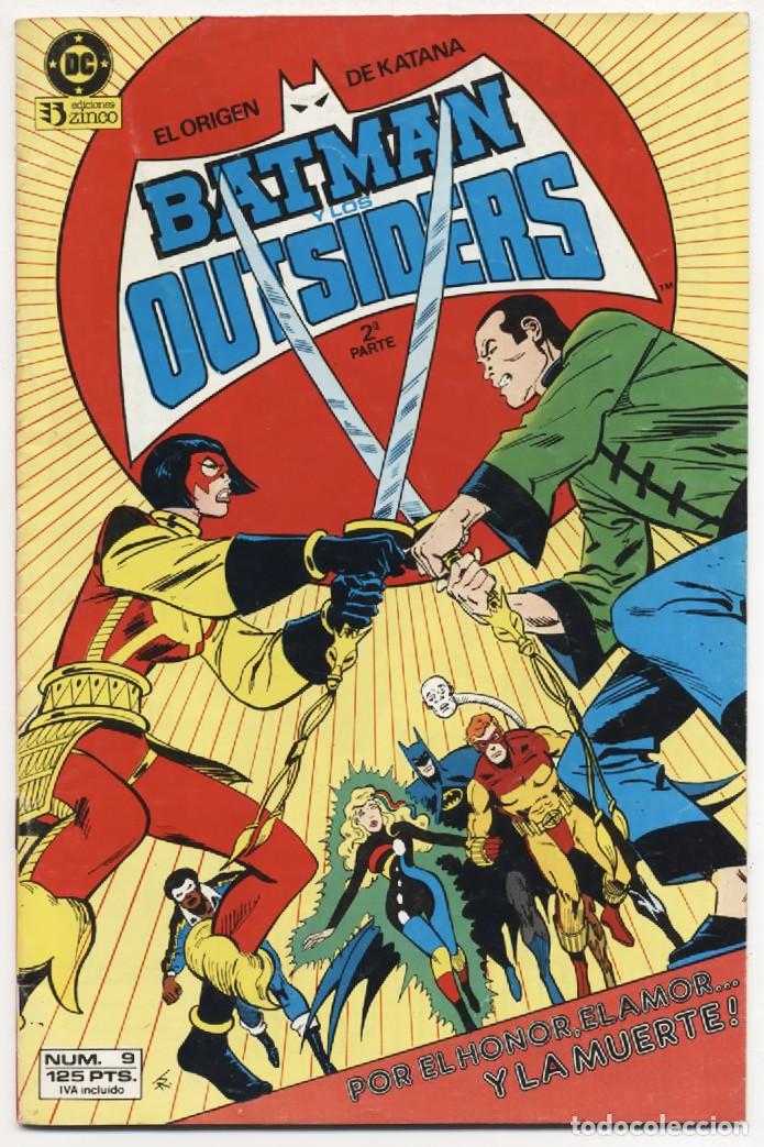 C&oacute;mics: COMIC GRAPA BATMAN Y LOS OUTSIDERS N&ordm; 9 EDICIONES ZINCO 1986 - Foto 1