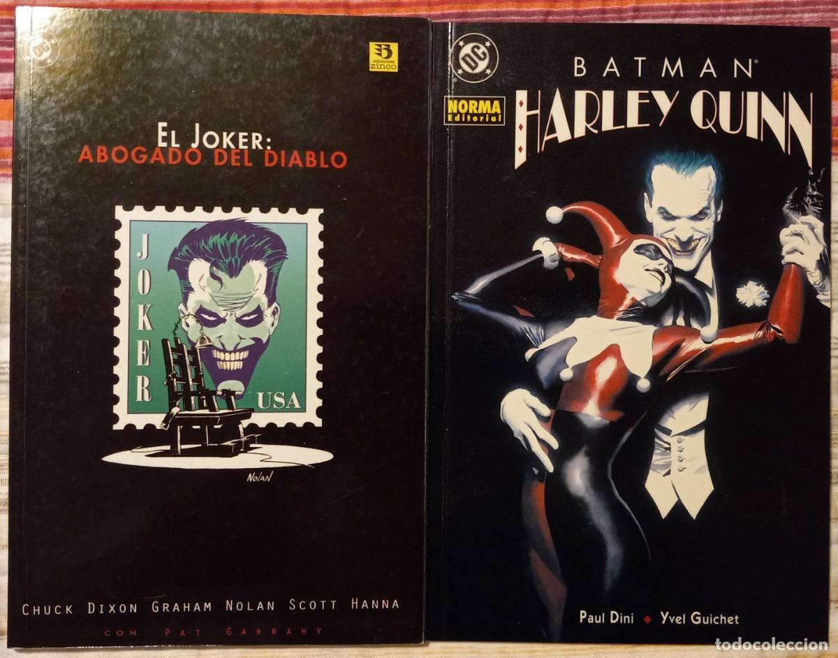 C&oacute;mics: JOKER: ABOGADO DEL DIABLO + BATMAN: HARLEY QUINN, de DIXON + NOLAN + HANNA + DINI + GUICHET