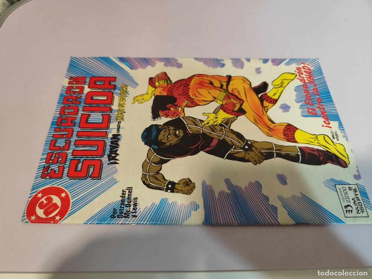 C&oacute;mics: ESCUADRON SUICIDA / 9 / ZINCO -DC / RAVAN CONTRA TIGRE BRONCE
