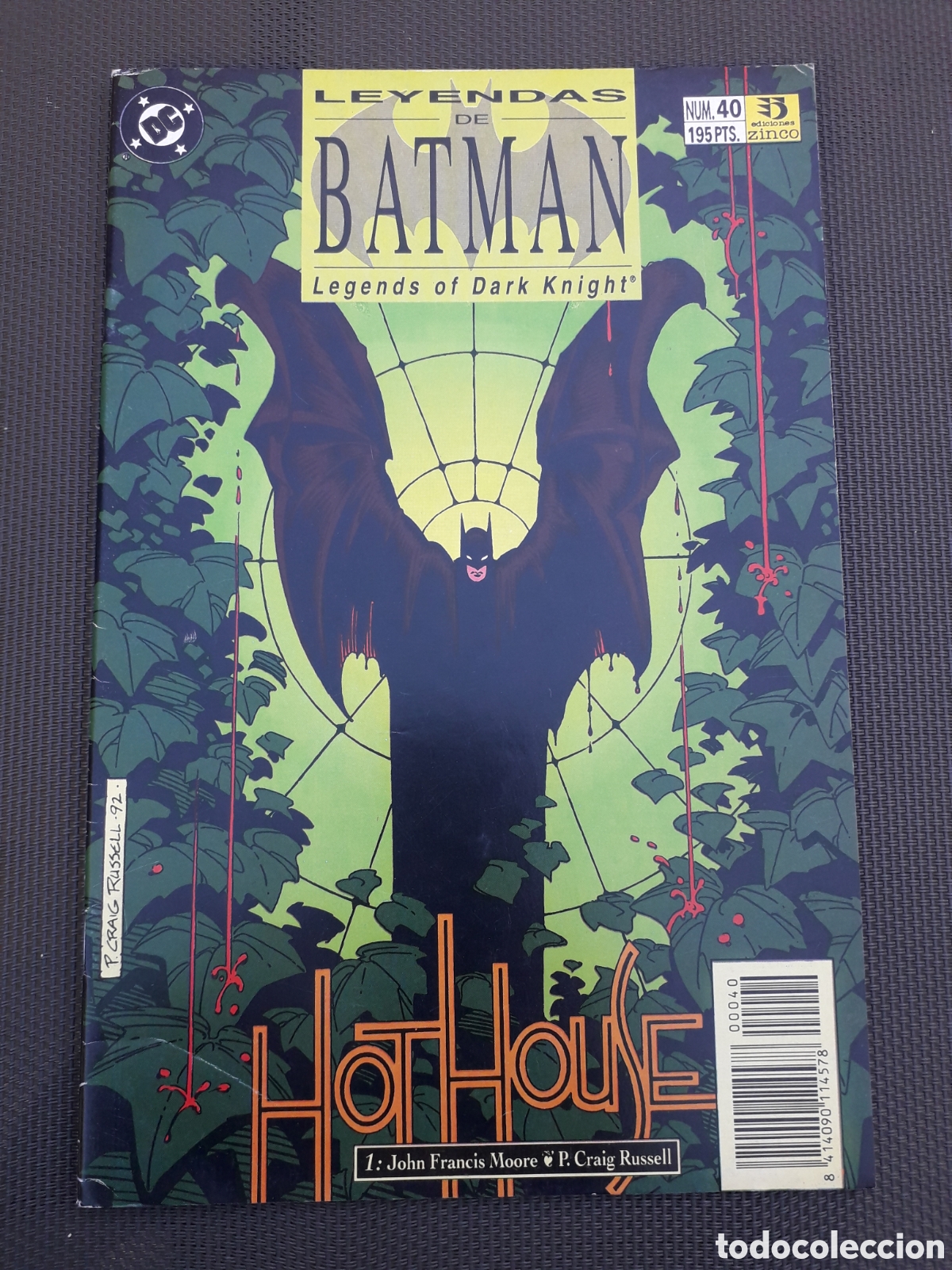 C&oacute;mics: LEYENDAS DE BATMAN N&Uacute;MERO 40. HOTHOUSE