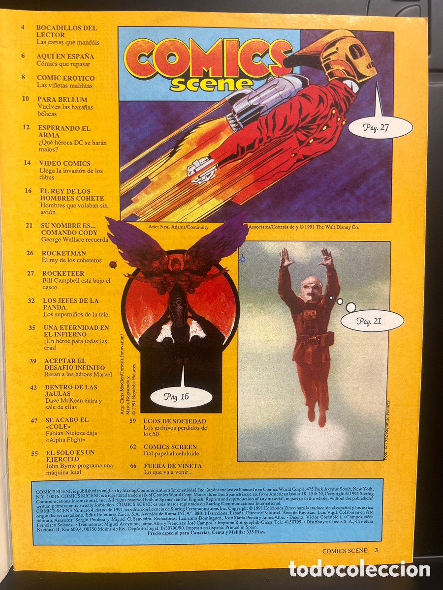 C&oacute;mics: C&Oacute;MICS SCENE N.5 ESPECIAL COHETEROS ( 1990 ) - Foto 3