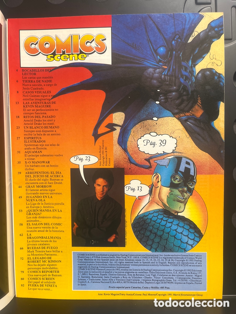 C&oacute;mics: C&Oacute;MICS SCENE N.8 EXTRA SAL&Oacute;N DEL C&Oacute;MIC : BATMAN CONTRA EL JUEZ DREDD ( 1990 ) - Foto 3