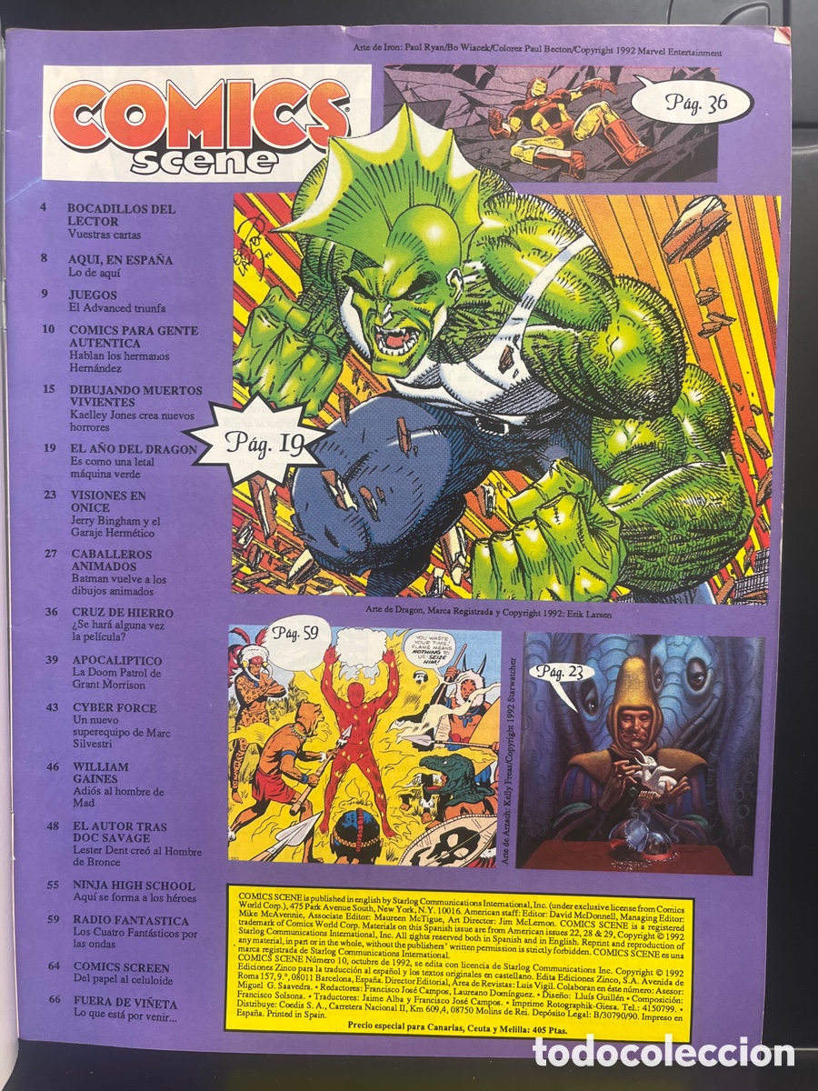 C&oacute;mics: C&Oacute;MICS SCENE N.10 HABLA EL CREADOR DE DOC SAVAGE ( 1990 ) - Foto 3