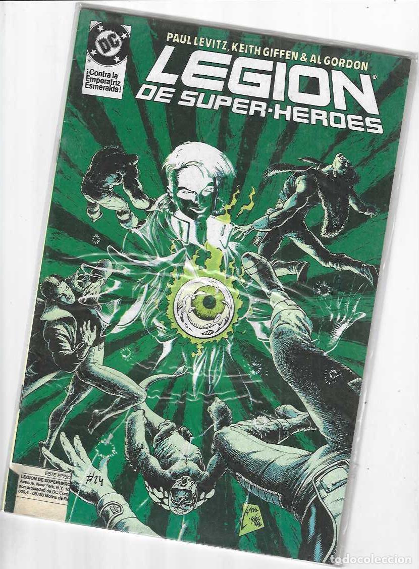 C&oacute;mics: LEGION DE SUPER HEROES N&ordm; 24 - GRAPA ZINCO - PORTADA RECORTADA - MIRAR FOTO