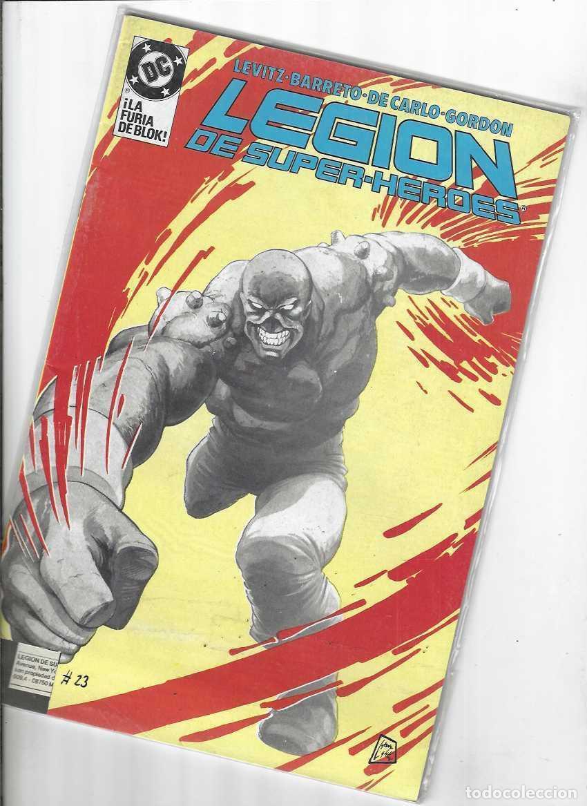 C&oacute;mics: LEGION DE SUPER HEROES N&ordm; 23 - GRAPA ZINCO - PORTADA RECORTADA - MIRAR FOTO