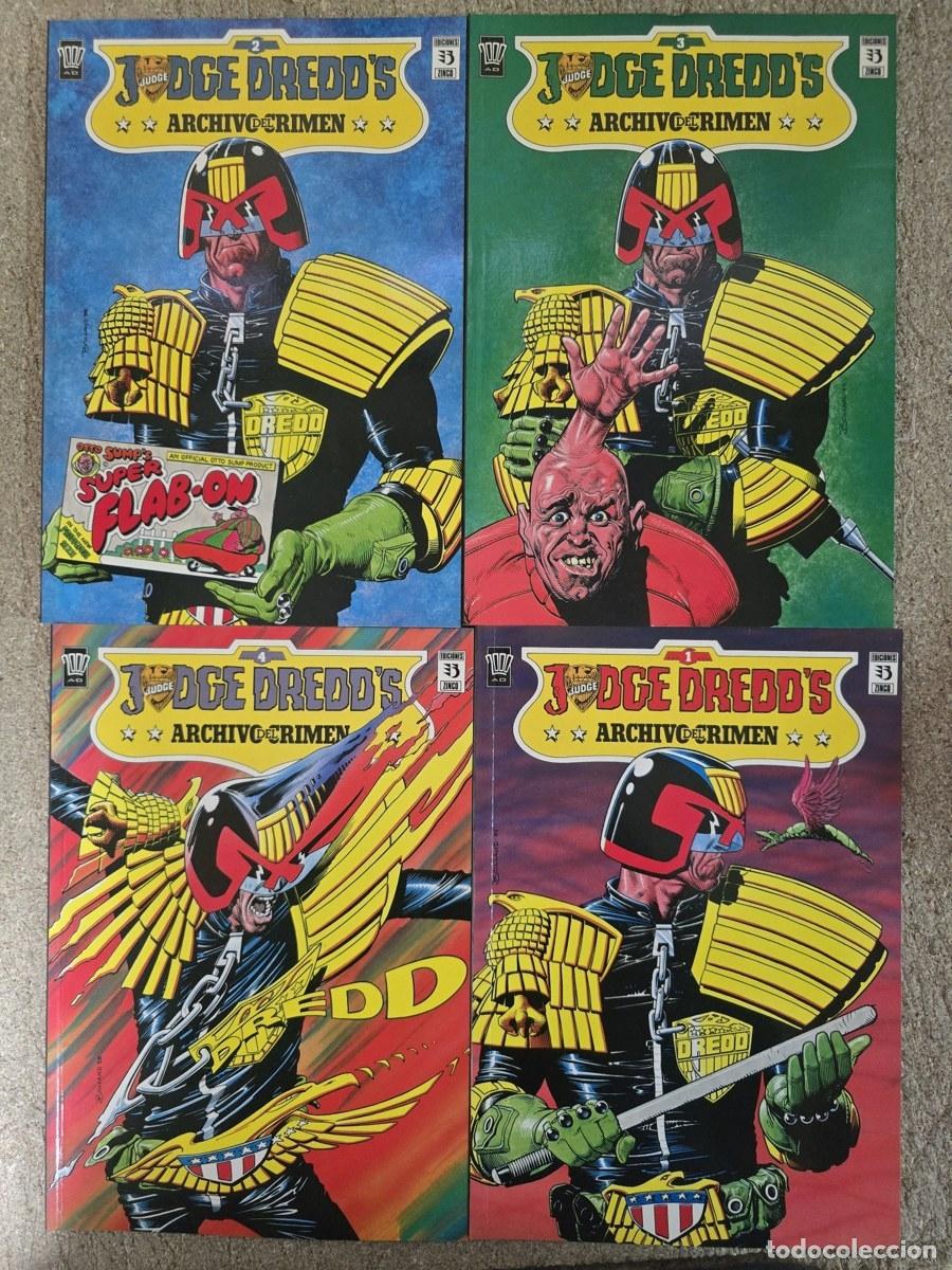 C&oacute;mics: Judge Dredd's Archivo del Crimen.Completa 4 Comics.Zinco