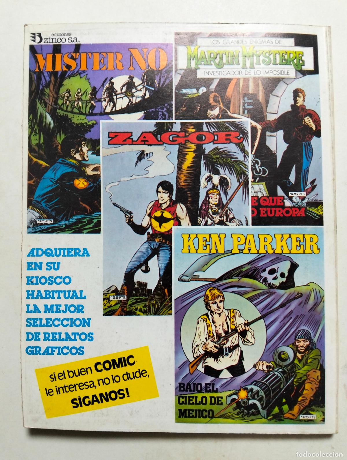 C&oacute;mics: MISTER NO, EL CAIMAN DE PLATA, N&ordm; 8, EDICIONES ZINCO - Foto 2