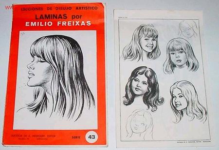 C&oacute;mics: Carlos Freixas - Estudios: carpeta con 11 laminas 27x38 cms - Foto 1