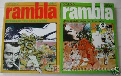 Comics: RAMBLA. LOTE 2 TOMOS CON 3 COMICS CADA TOMO: N&ordm; 4,5,6 Y 7,8,9. ED. 1982