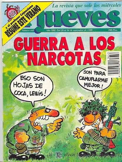 C&oacute;mics: EL JUEVES N&ordm; 643 : GUERRA A LOS NARCOTAS - Foto 1