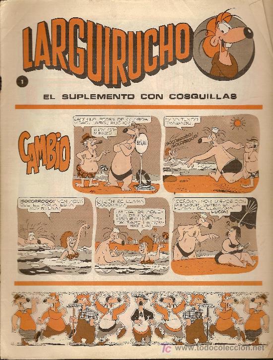 C&oacute;mics: Suplemento de comics Larguirucho, de la revista Petete. N&ordm; 1. - Foto 1