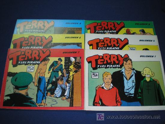 C&oacute;mics: TERRY Y LOS PIRATAS VOL. 1,2,6,7,8 y 9 - Foto 1