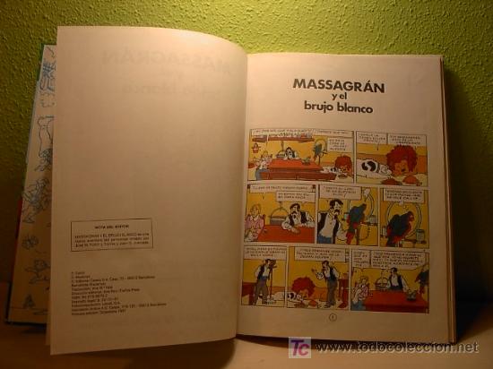 C&oacute;mics: MASSAGRAN Y EL BRUJO BLANCO, R. Folch y Camarasa, Ed. Casals - Foto 3